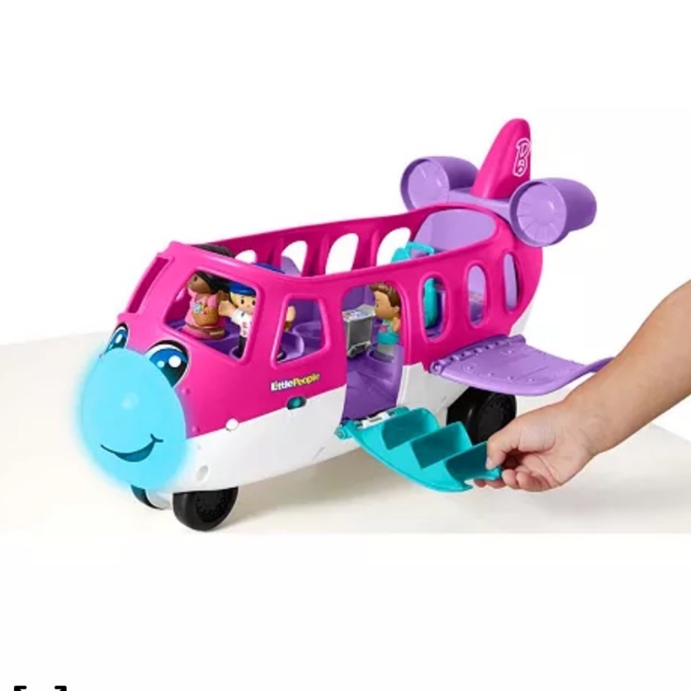 50%off w ❤️ Fisher-Price 7 Little People Barbie Toddler Toy Little Dream Plane